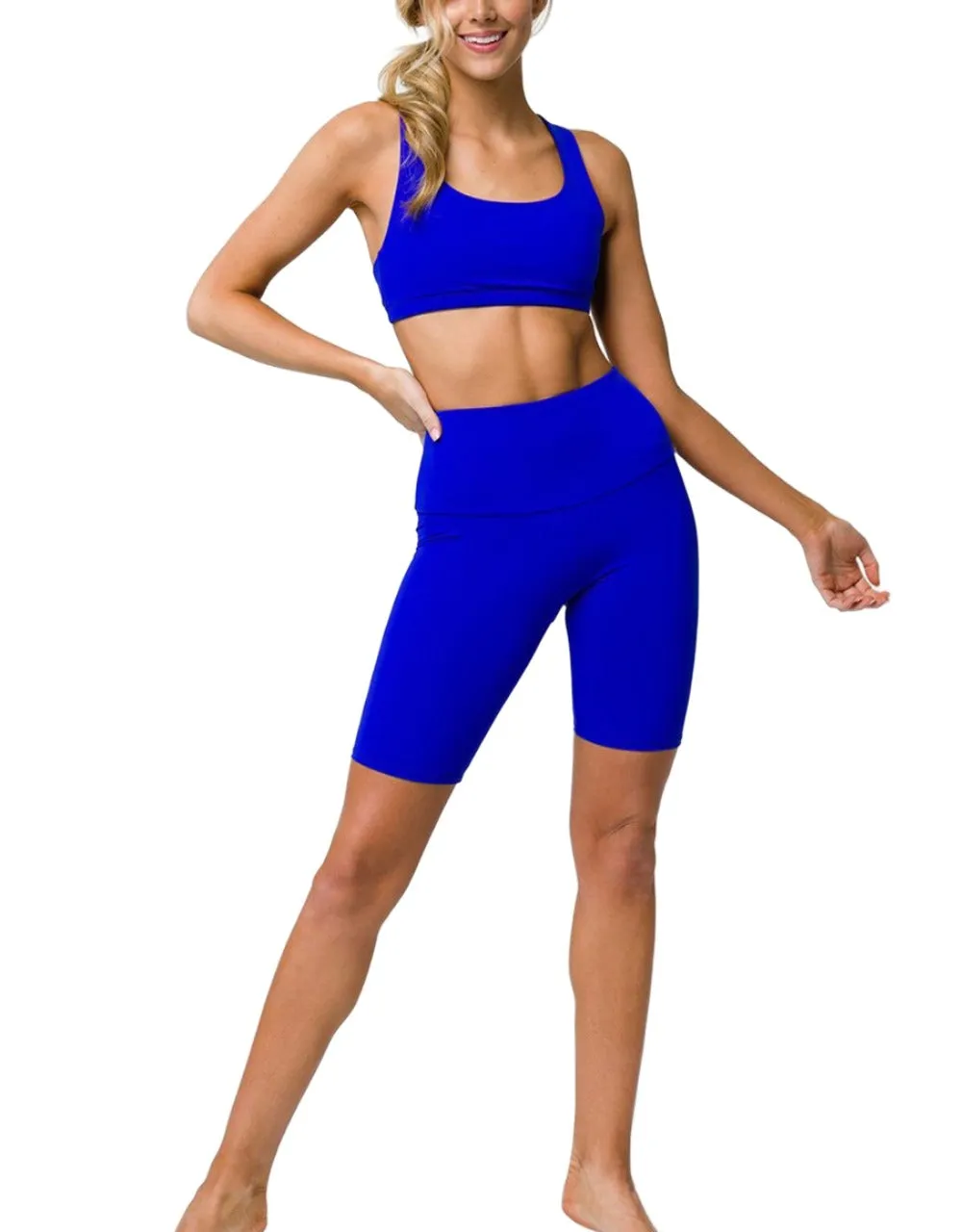 Onzie High Rise Bike Shorts 2225 Royal