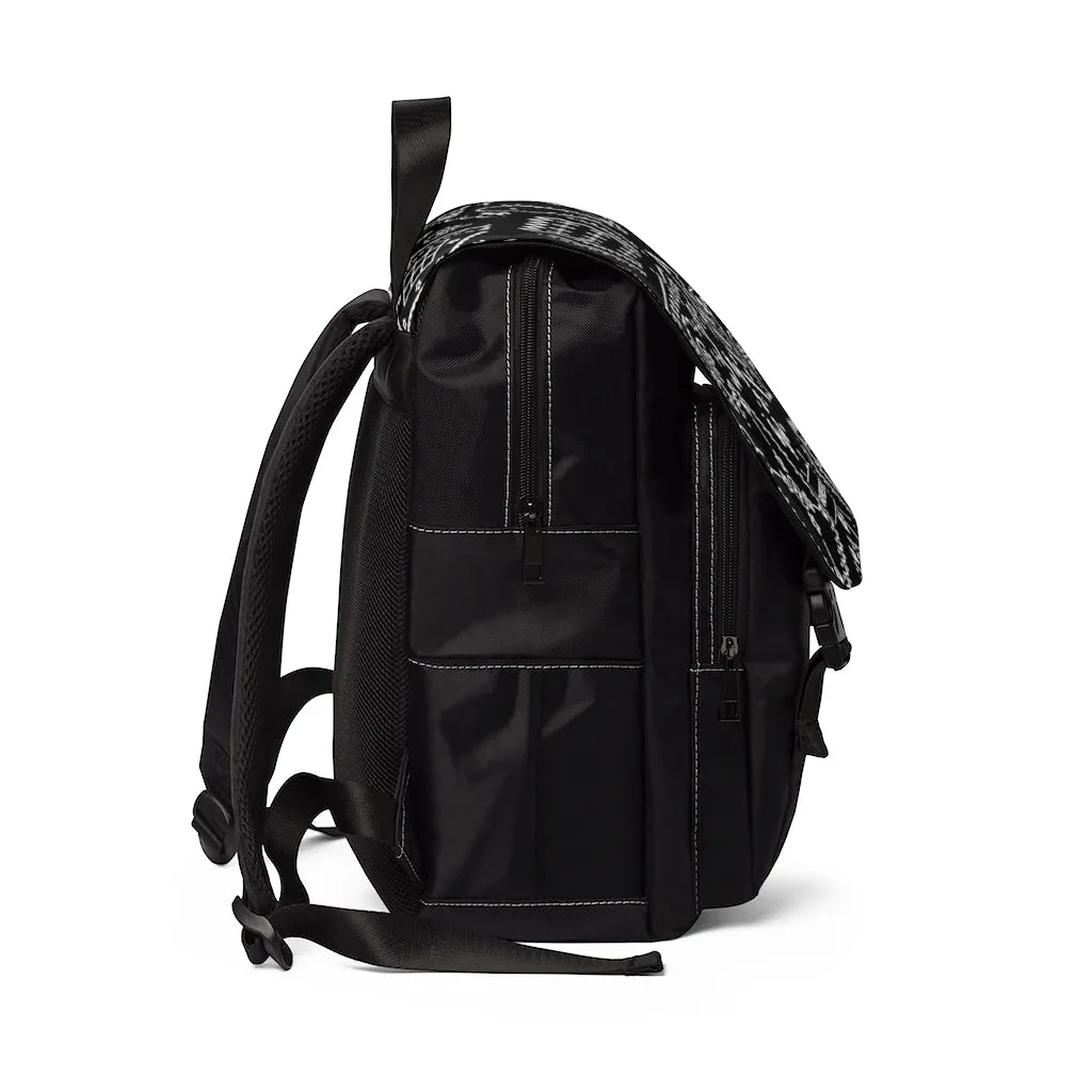 PAISLEY PRINT BACKPACK - BLACK