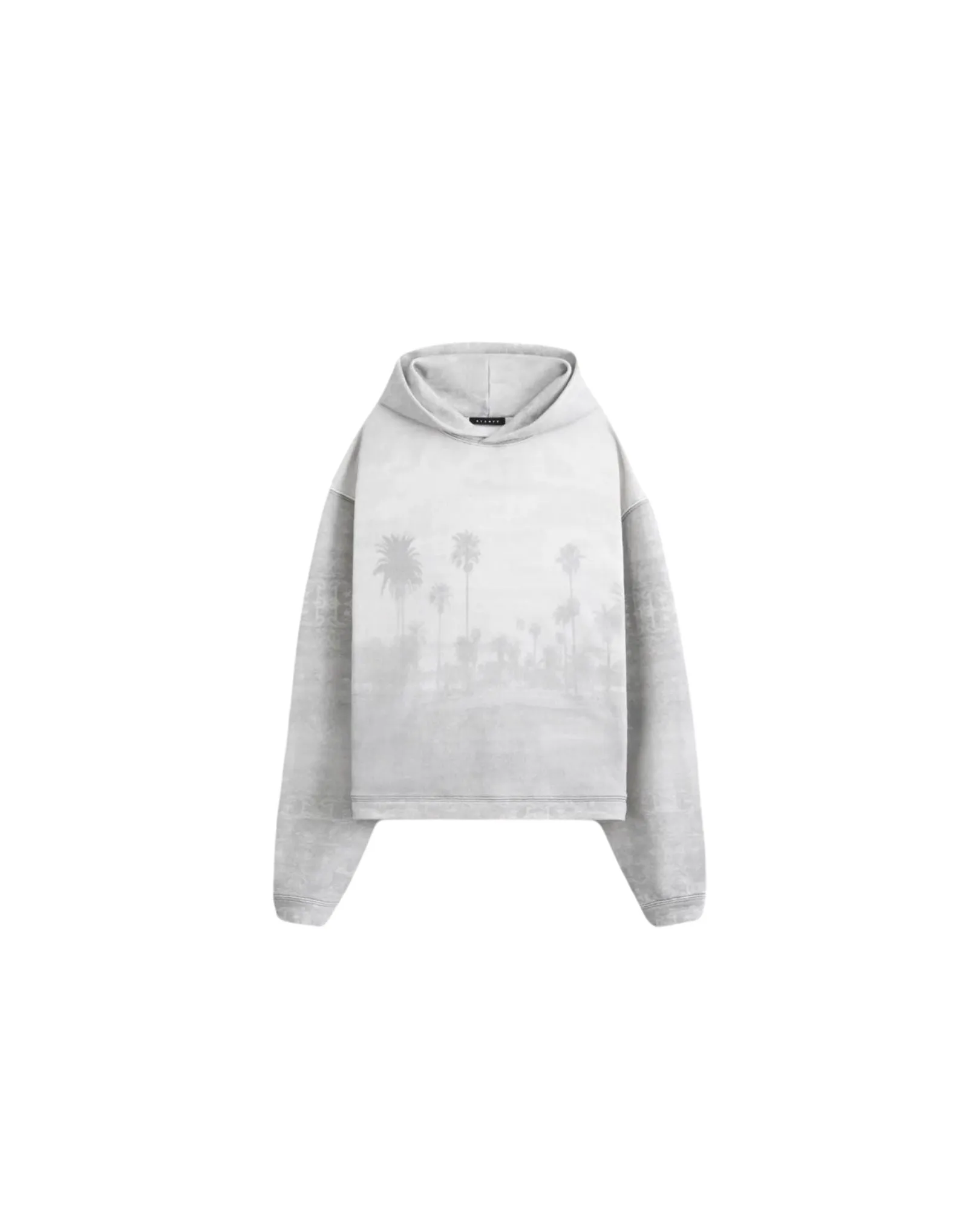 Palm Rug Cropped Hoodie - Palm Rug Print