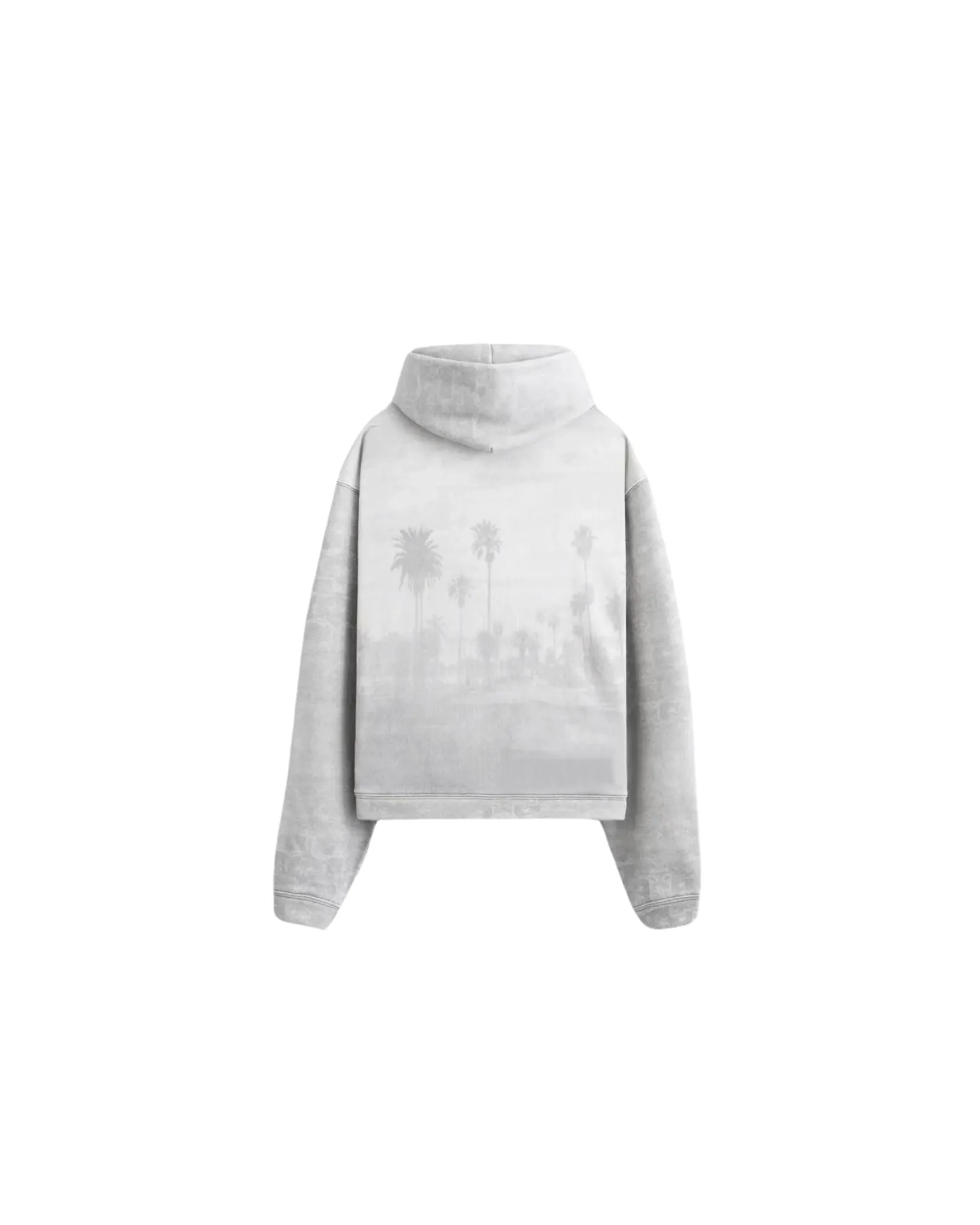 Palm Rug Cropped Hoodie - Palm Rug Print