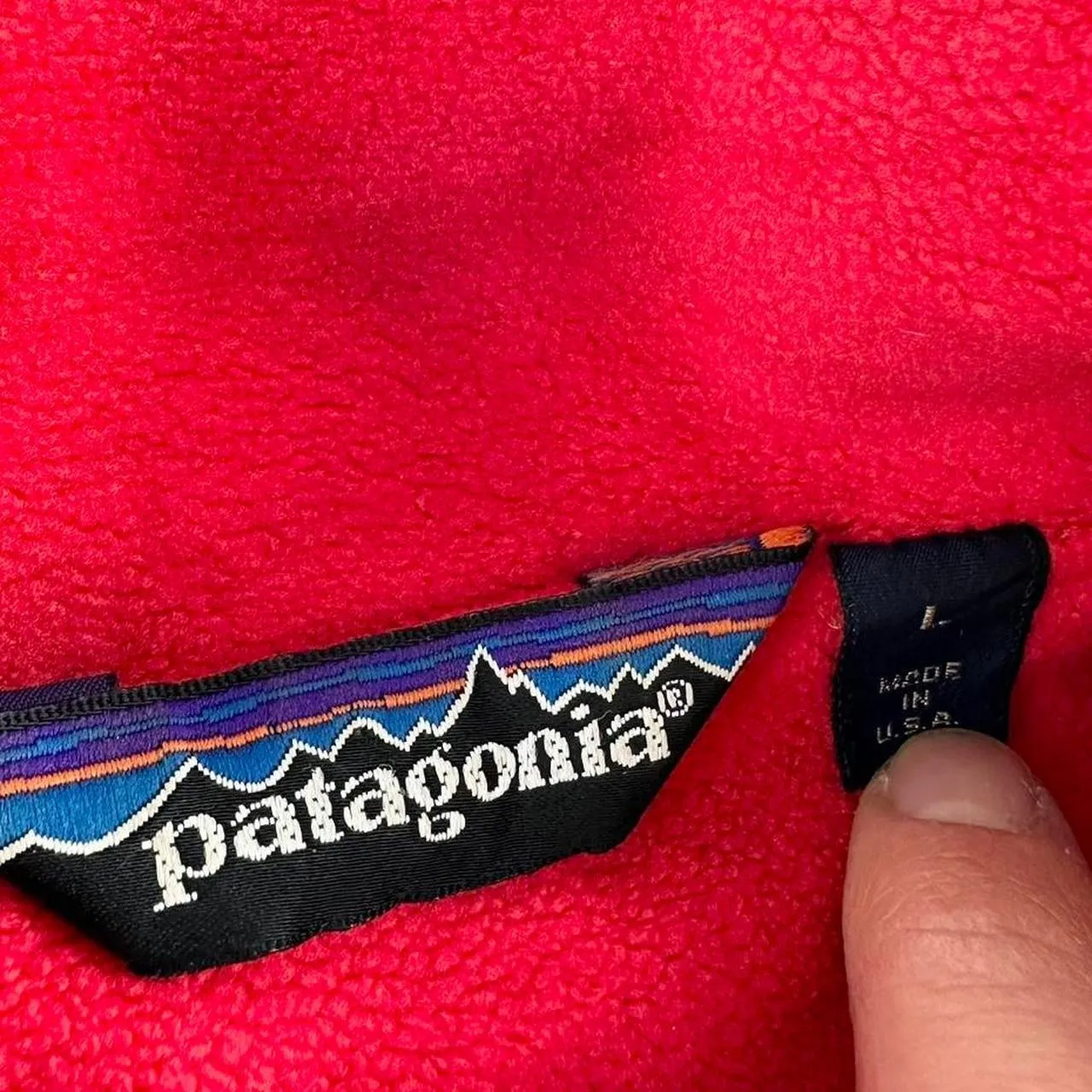 Patagonia fleece lined jacket size S