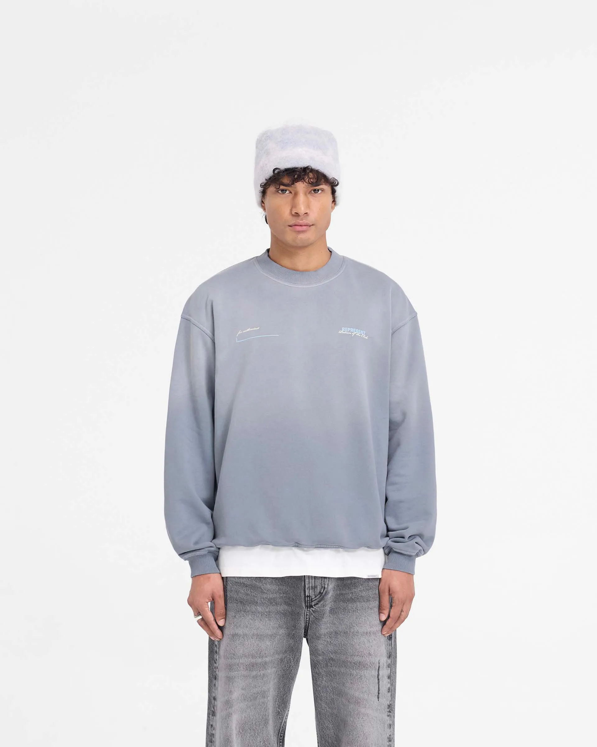 Patron Of The Club Sweater - Washed Grey