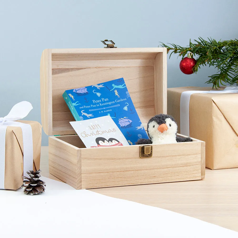 Personalised Christmas Woodland Keepsake Chest