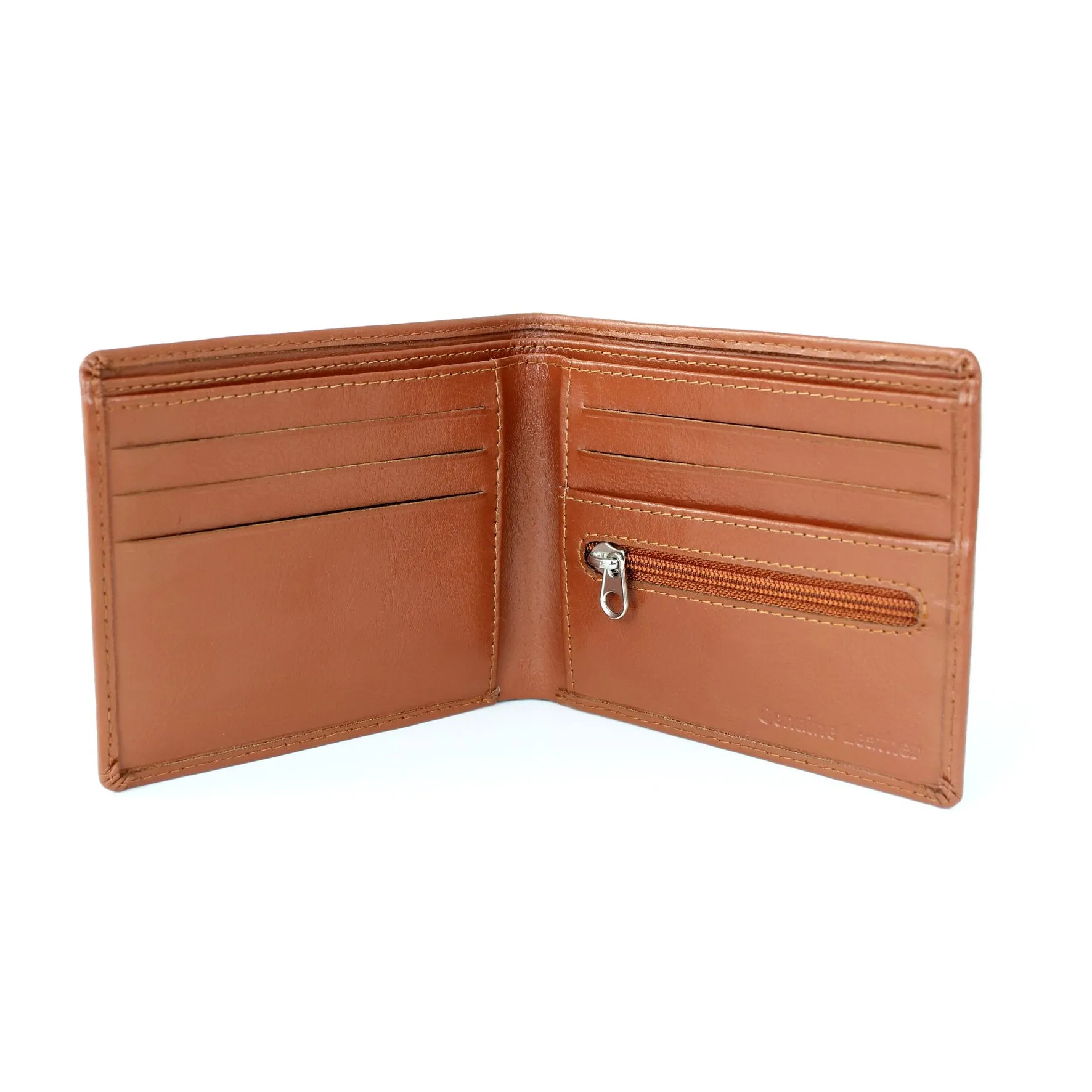 Personalised Classic Whisky Tan Leather Wallet