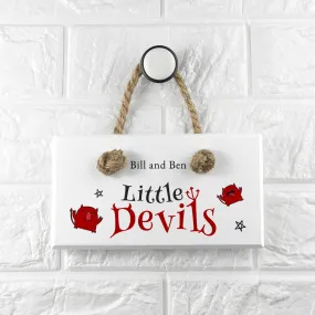 Personalised Halloween Little Devils Sign