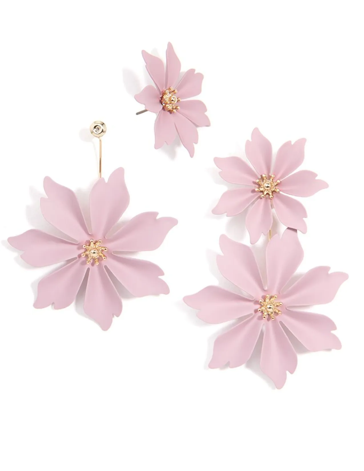 Petal Earrings [2 Pair in One]