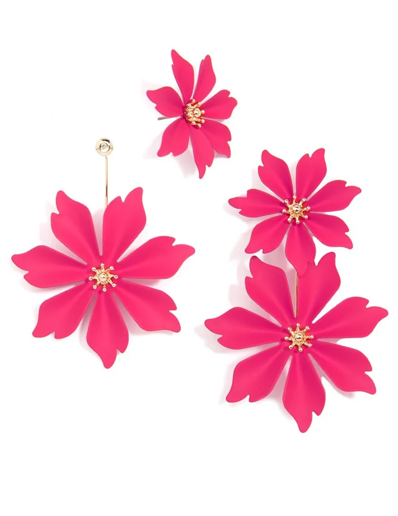 Petal Earrings [2 Pair in One]