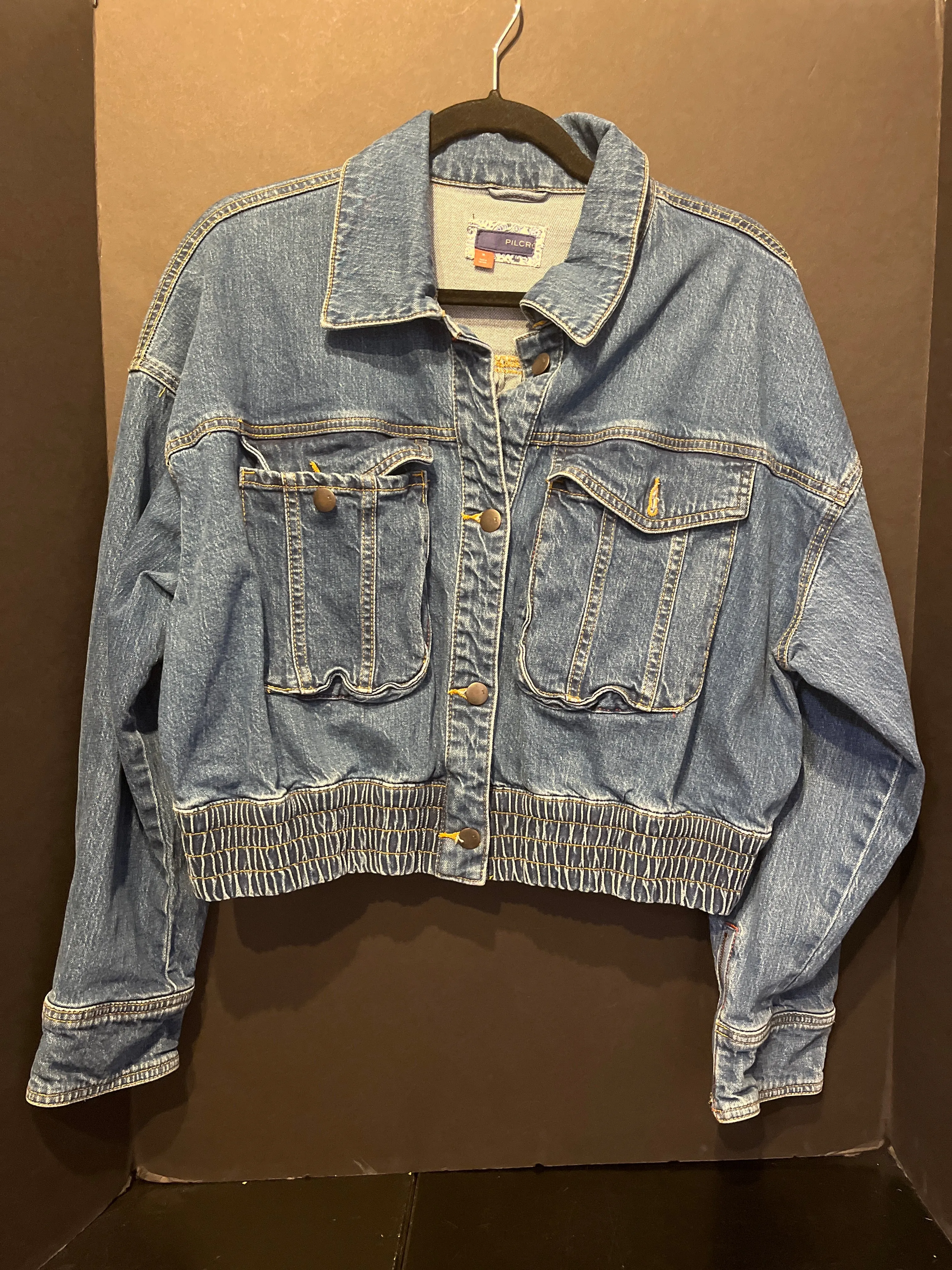 Pilcro Denim Scrunched Jacket - Size Medium