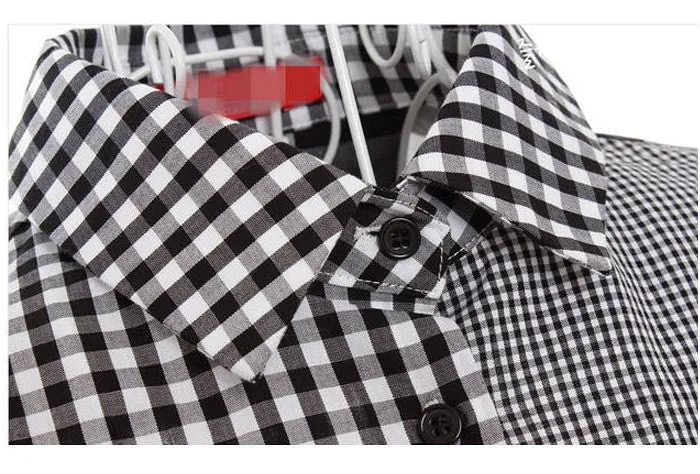 Plus Size Women Casual Button Down Long Sleeve Checks Shirt Lattice Blouse Feida