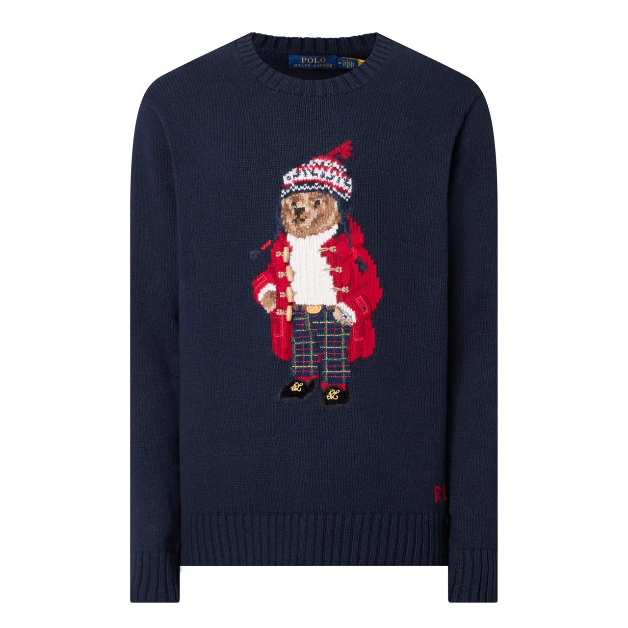 POLO RALPH LAUREN Holiday Bear Sweater - Navy