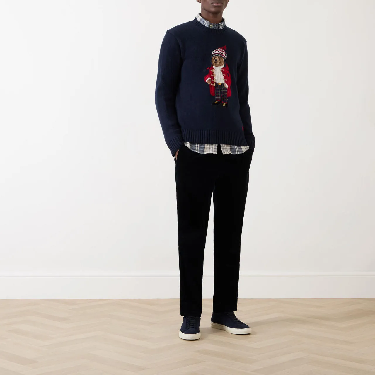 POLO RALPH LAUREN Holiday Bear Sweater - Navy