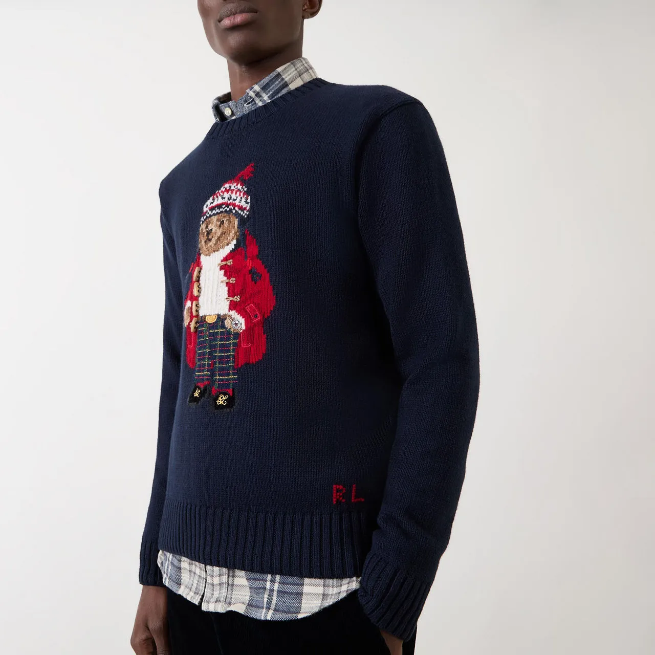 POLO RALPH LAUREN Holiday Bear Sweater - Navy