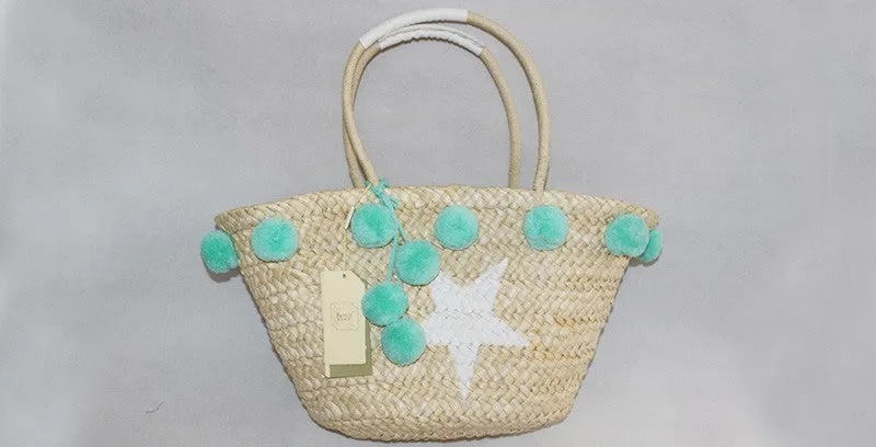 Pom Pom Beach Bag