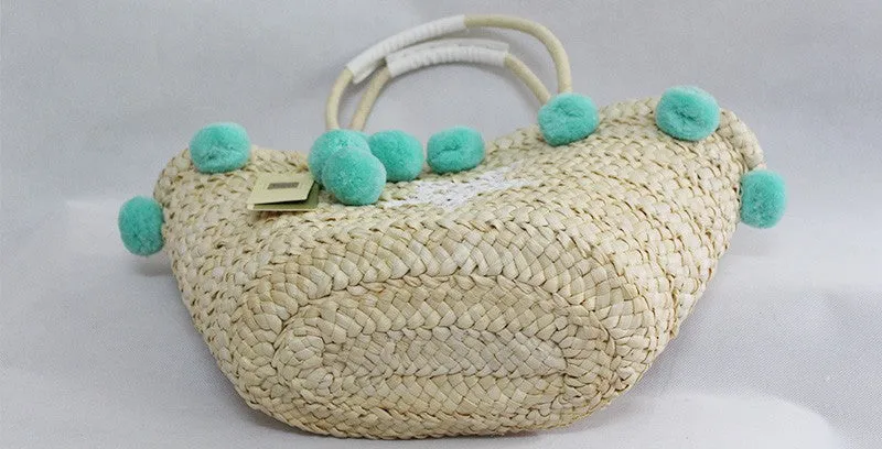 Pom Pom Beach Bag