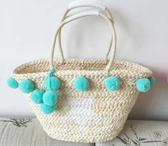 Pom Pom Beach Bag