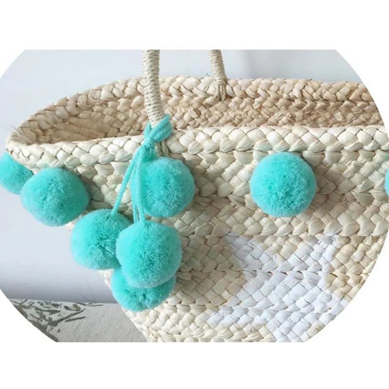 Pom Pom Beach Bag