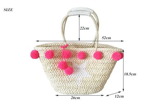 Pom Pom Beach Bag