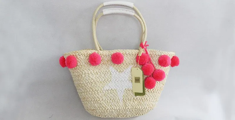 Pom Pom Beach Bag