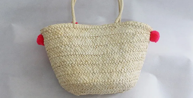 Pom Pom Beach Bag