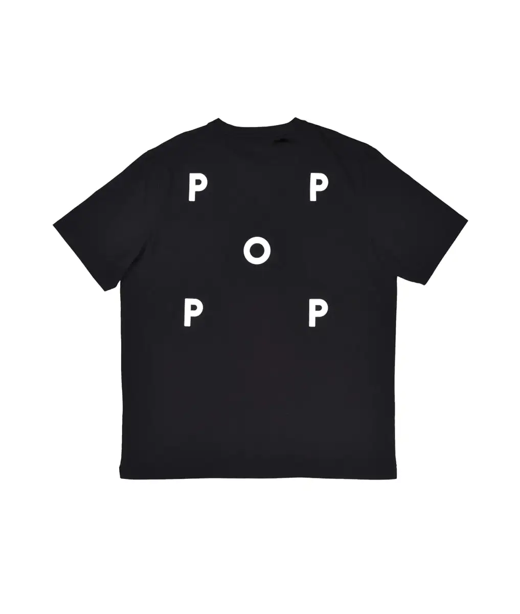 Pop Trading Company Logo t-shirt black/ white