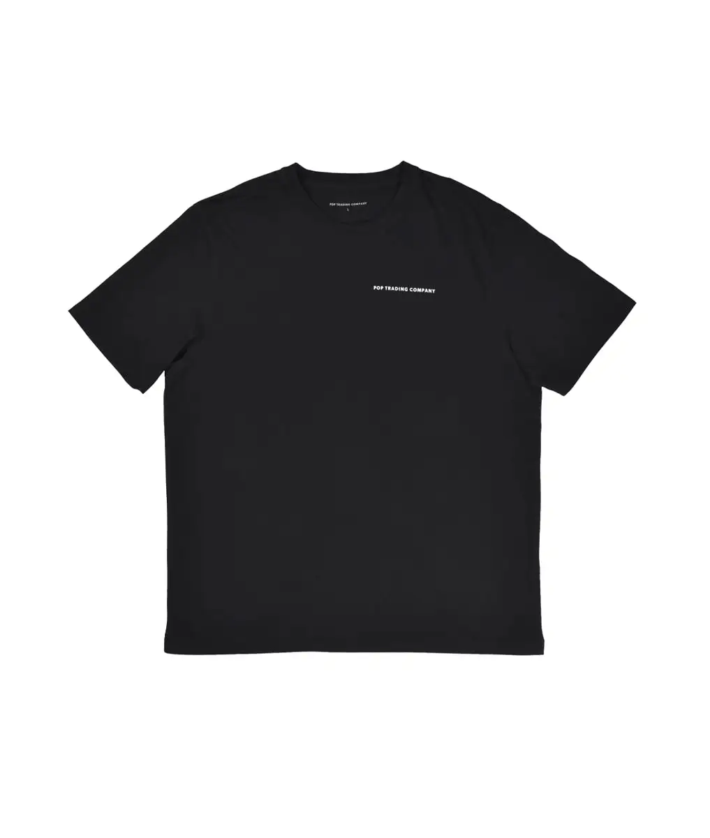 Pop Trading Company Logo t-shirt black/ white