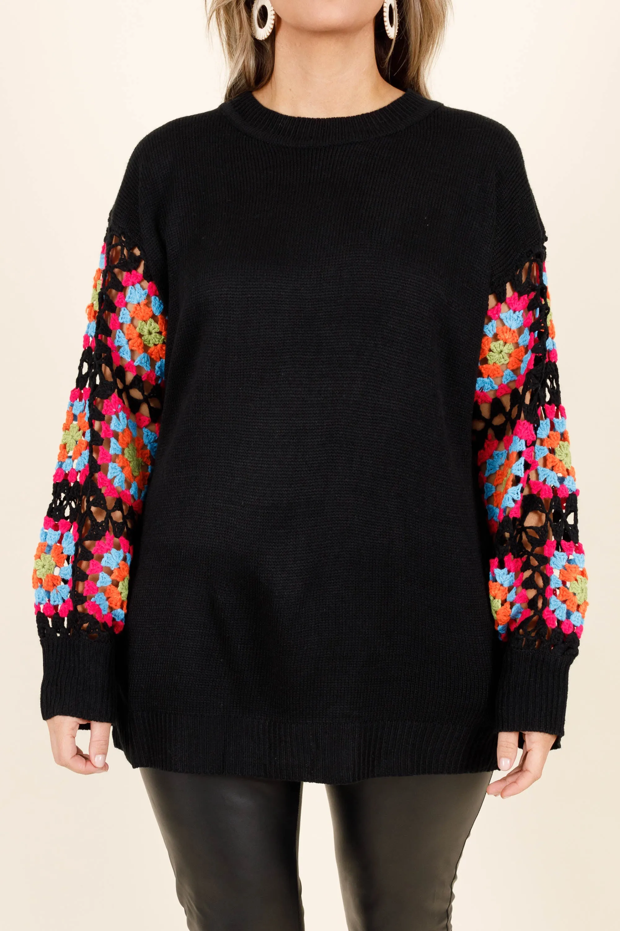 Queen Of Peace Sweater, Black