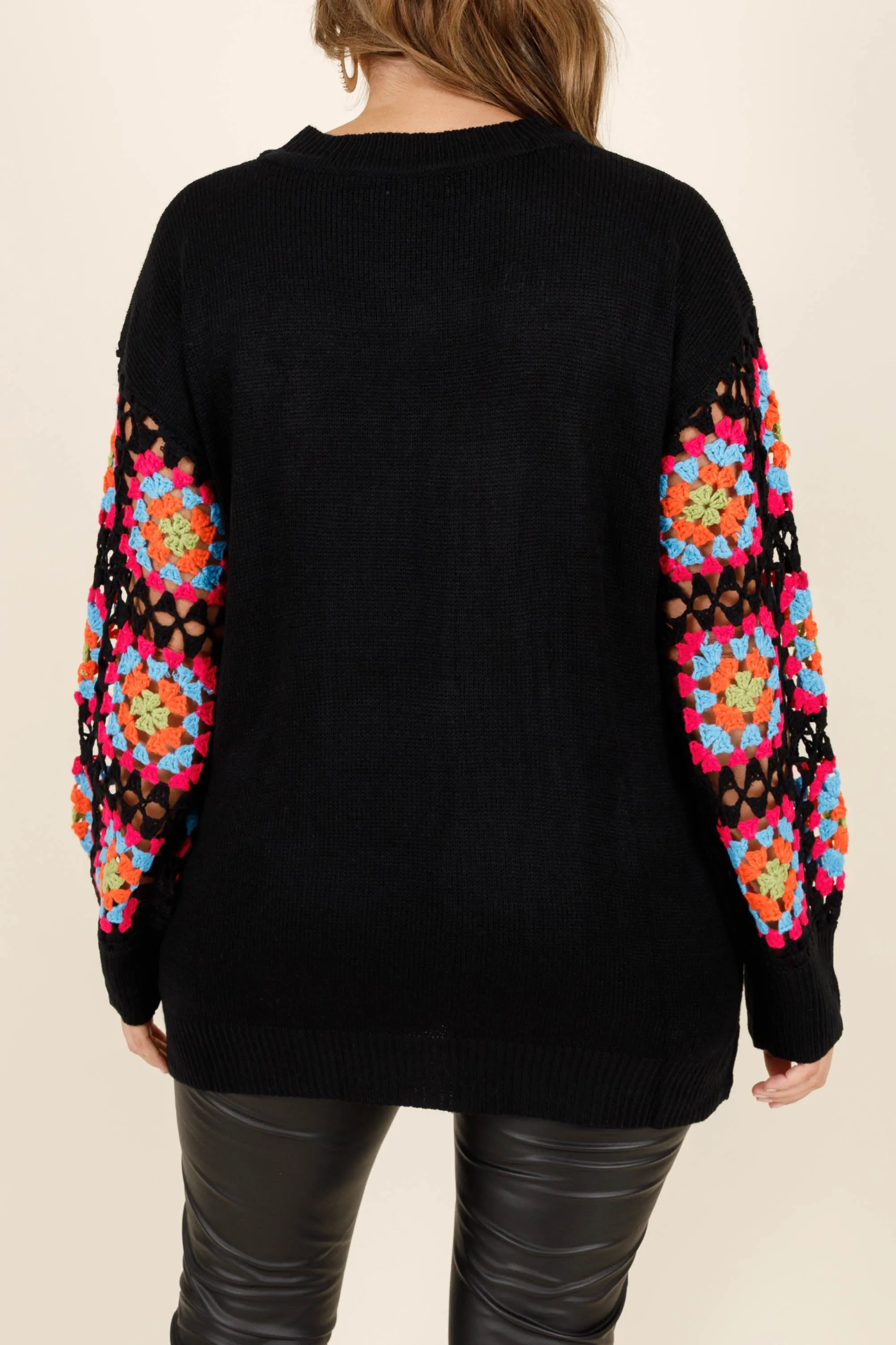 Queen Of Peace Sweater, Black