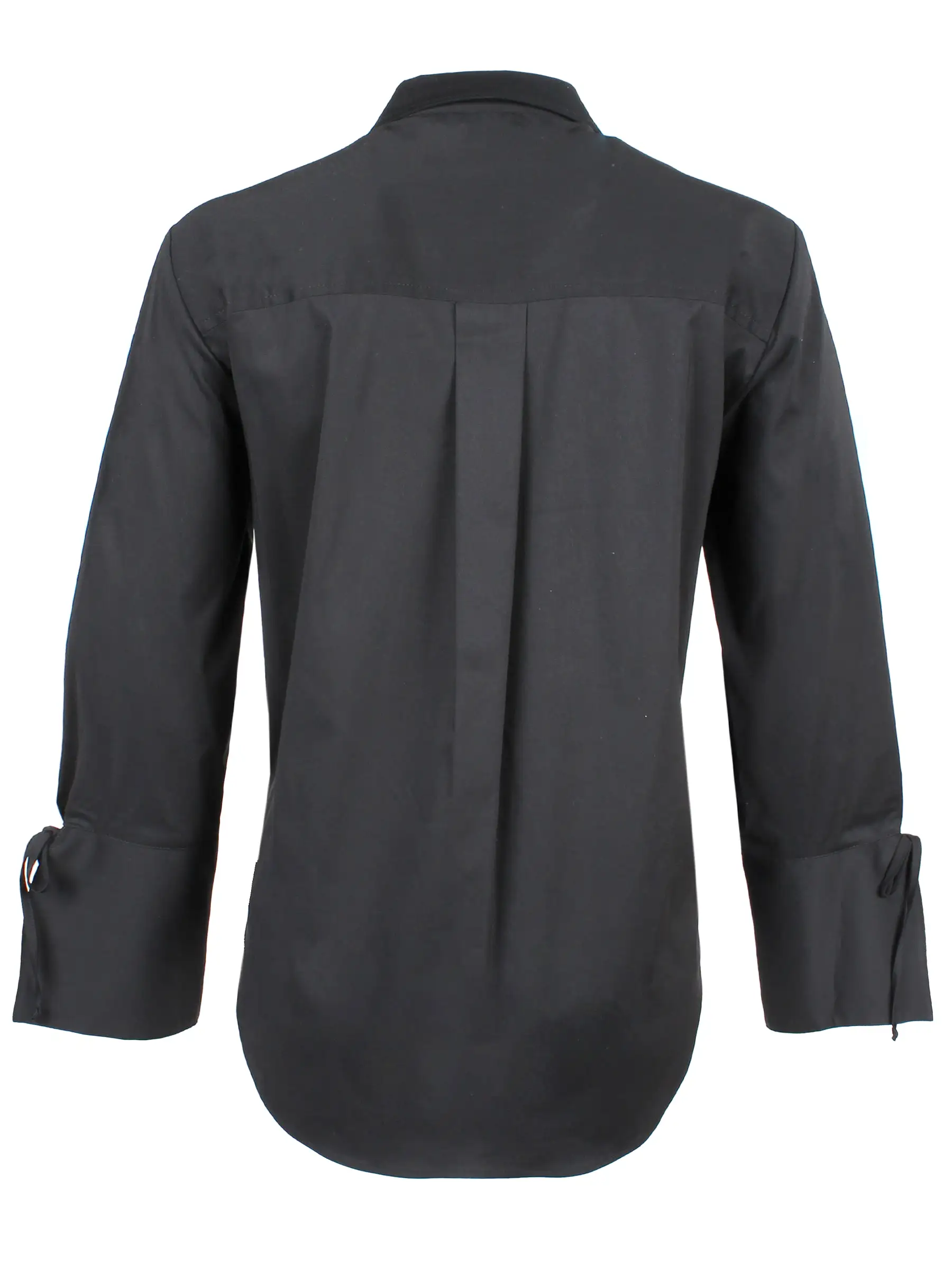 Rachel Shirt Black Silky Poplin