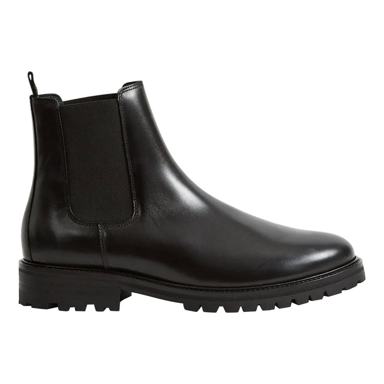 REISS Chiltern Leather Chelsea Boots - Black