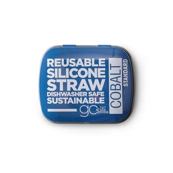 Reusable Silicon Straw + Tin