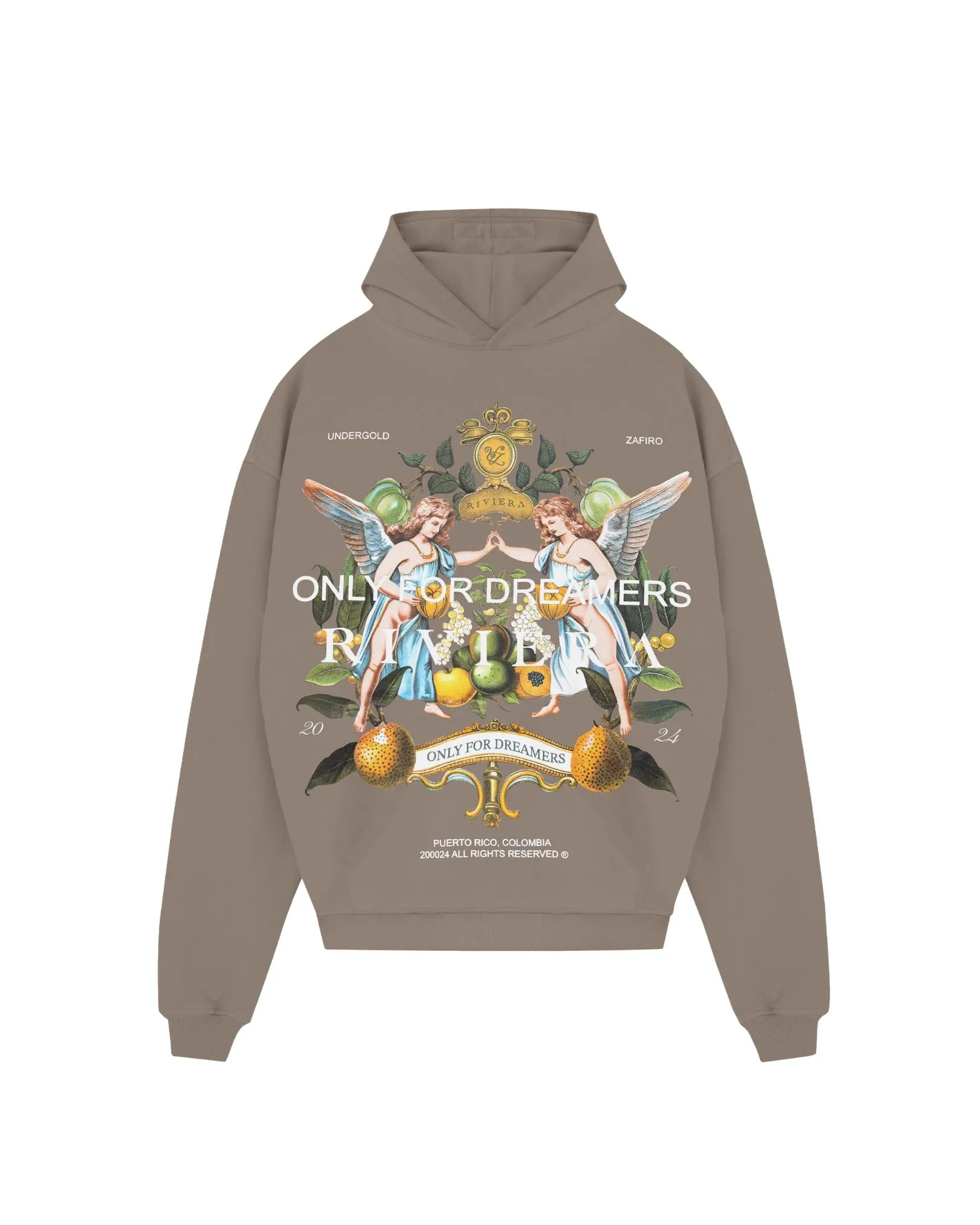 Riviera Fruit Angels Hoodie - Brown