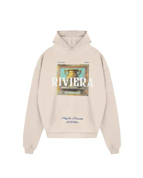 Riviera Trophie Hoodie - Cream