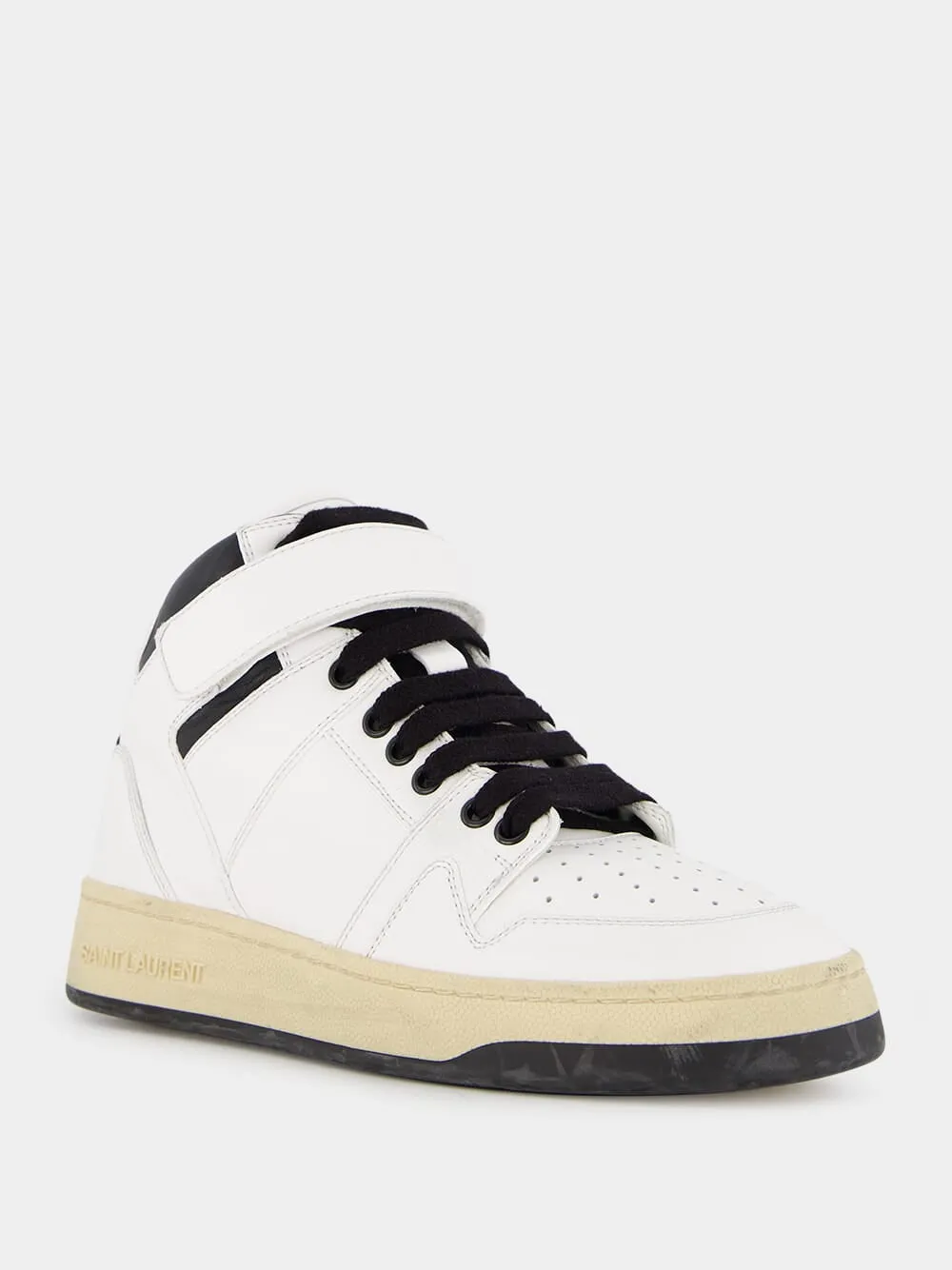 Round Toe High-Top Sneakers