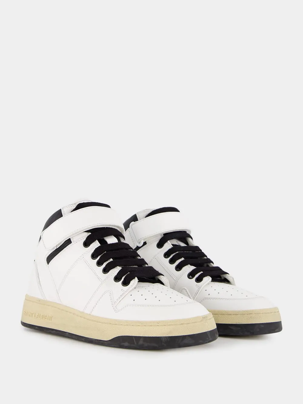 Round Toe High-Top Sneakers