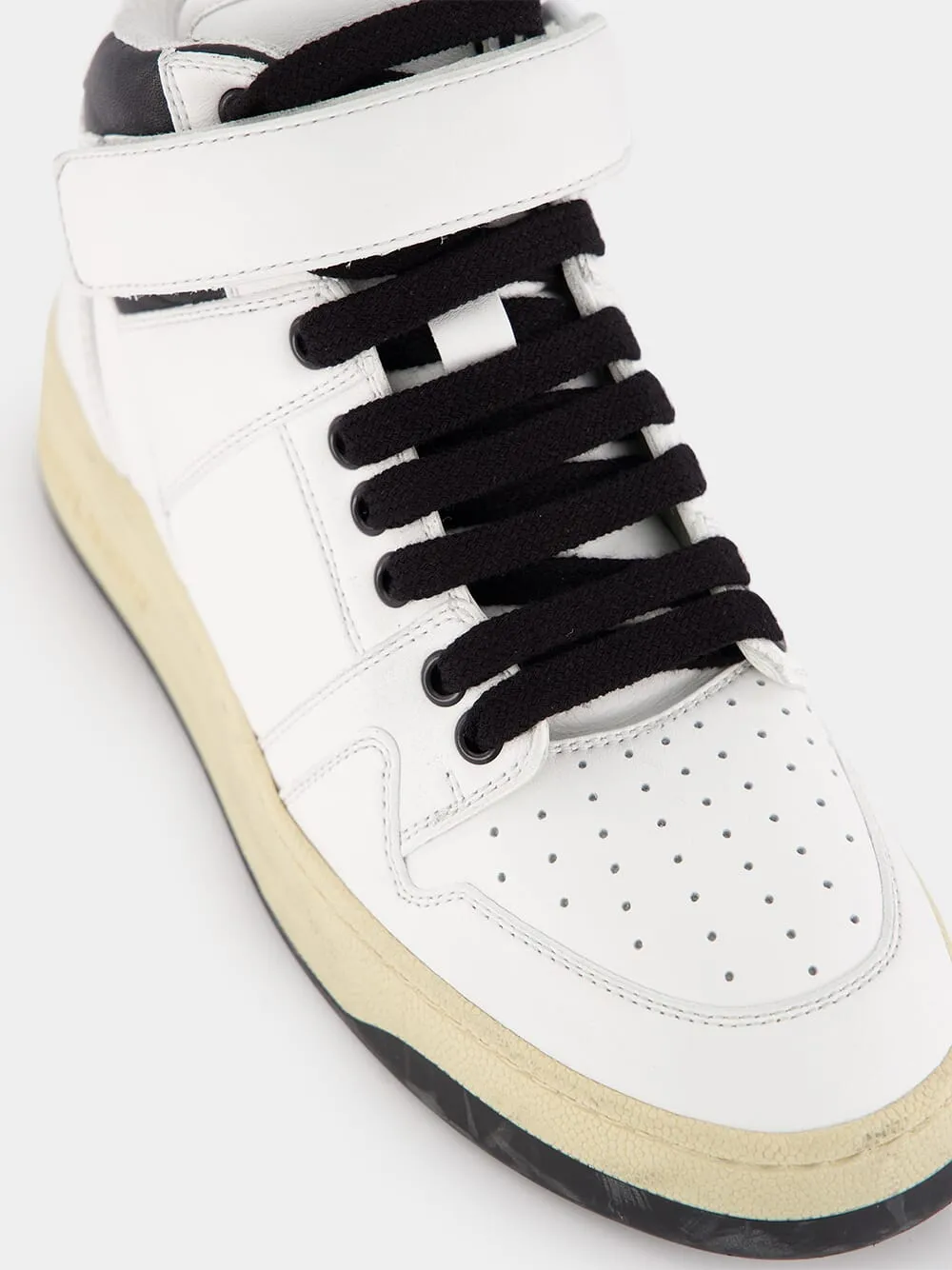 Round Toe High-Top Sneakers