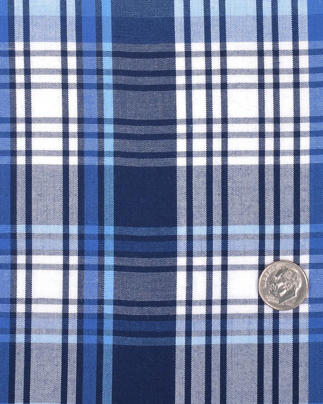 Shades Of Blue Madras Checks Shirt