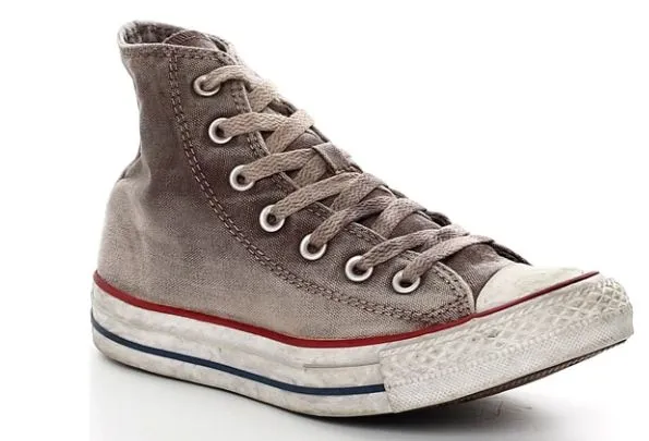 SNEAKERS CONVERSE UNISEX CT AS CANVAS/LEATH LTD HI OPT.WHITE/GREY VINTAGE 165775C