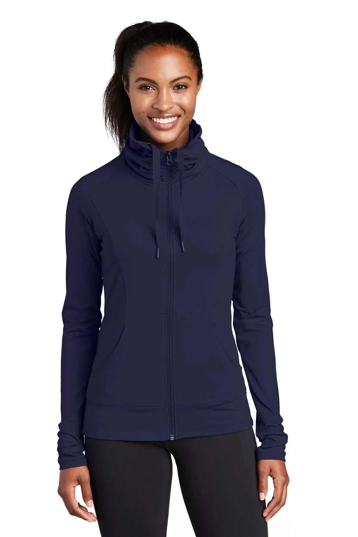 Sport Tek LST852 Sport-Tek Ladies Sport-Wick Stretch Full-Zip Jacket SKU: LST852