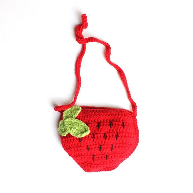 Strawberry Hand Crochet Handbag