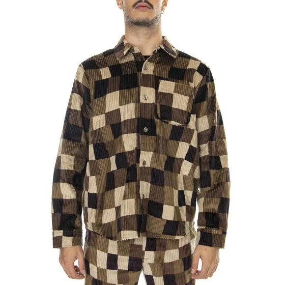 Stussy Mens Wobbly Brown Shirt