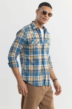 Tartan Tango Blue Checks Shirt