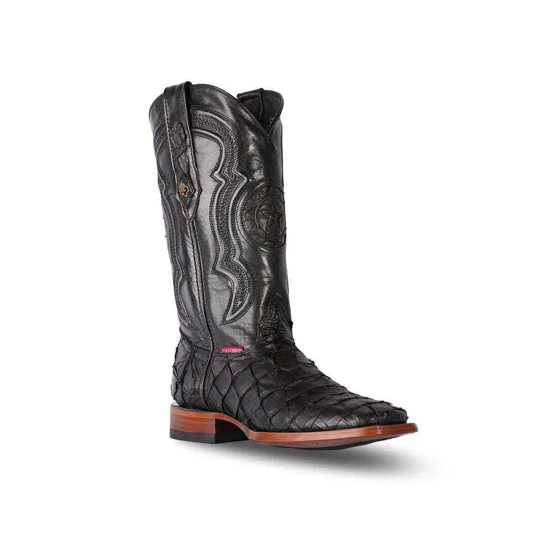 Texas Country Exotic Boot Pez Black Matte PZ60 H-501