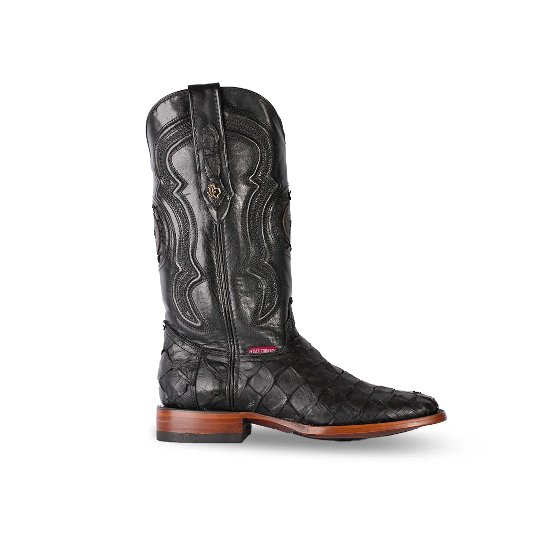 Texas Country Exotic Boot Pez Black Matte PZ60 H-501