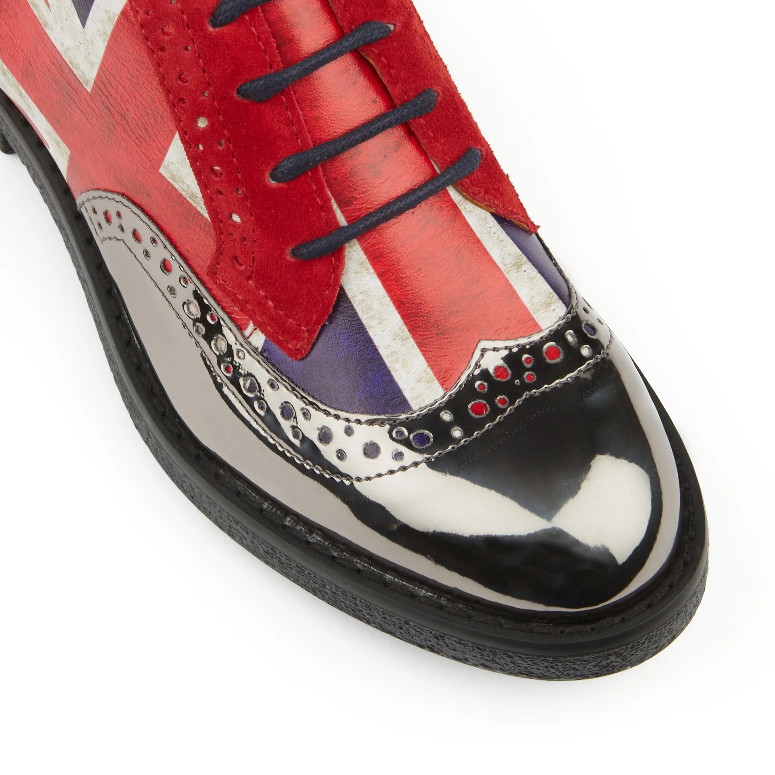 THE ARTIST JUBILEE - Women's zip up and lace up ankle boot with brogue styling