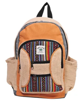 Tribal Hemp and Cotton Backpack