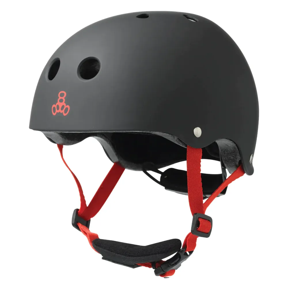 Triple 8 Lil 8 Certified Youth Helmet Black Rubber