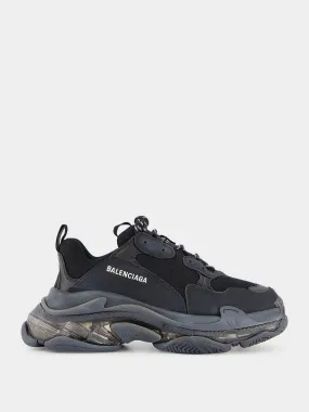 Triple S Clear Sole Black Sneakers