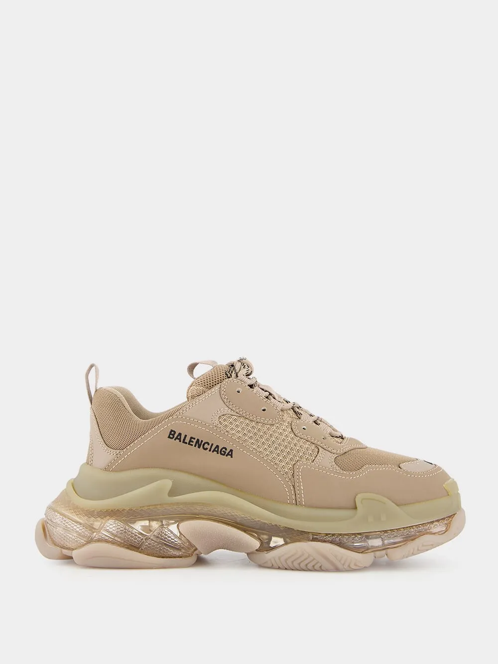 Triple S Clear Sole Light Brown Sneakers