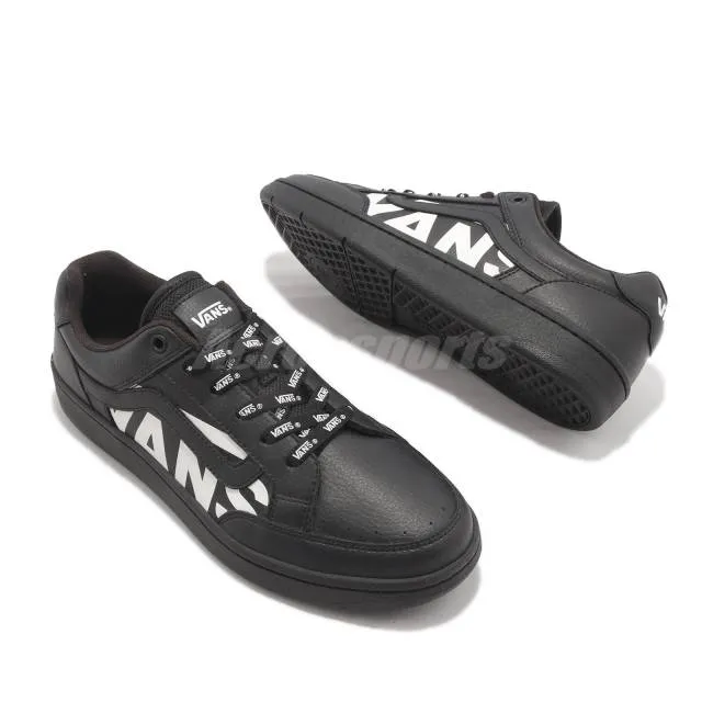 Vans v2960 logo superb black white men unisex casual lifestyle shoes 609862-0002