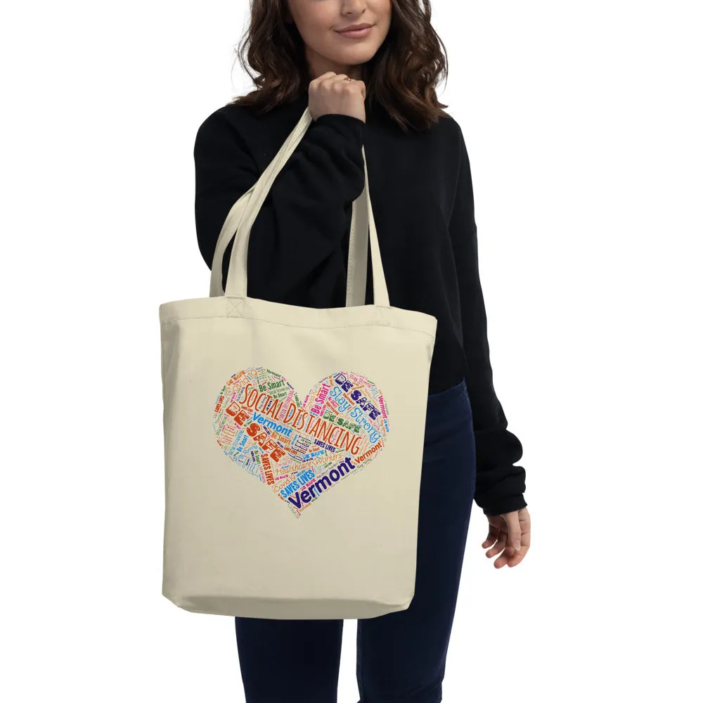 Vermont - Social Distancing Tote Bag - Eco Friendly